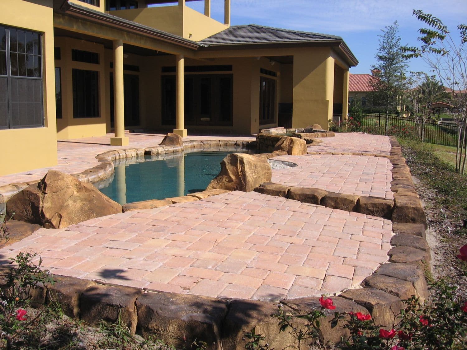 Patio paver sealing result