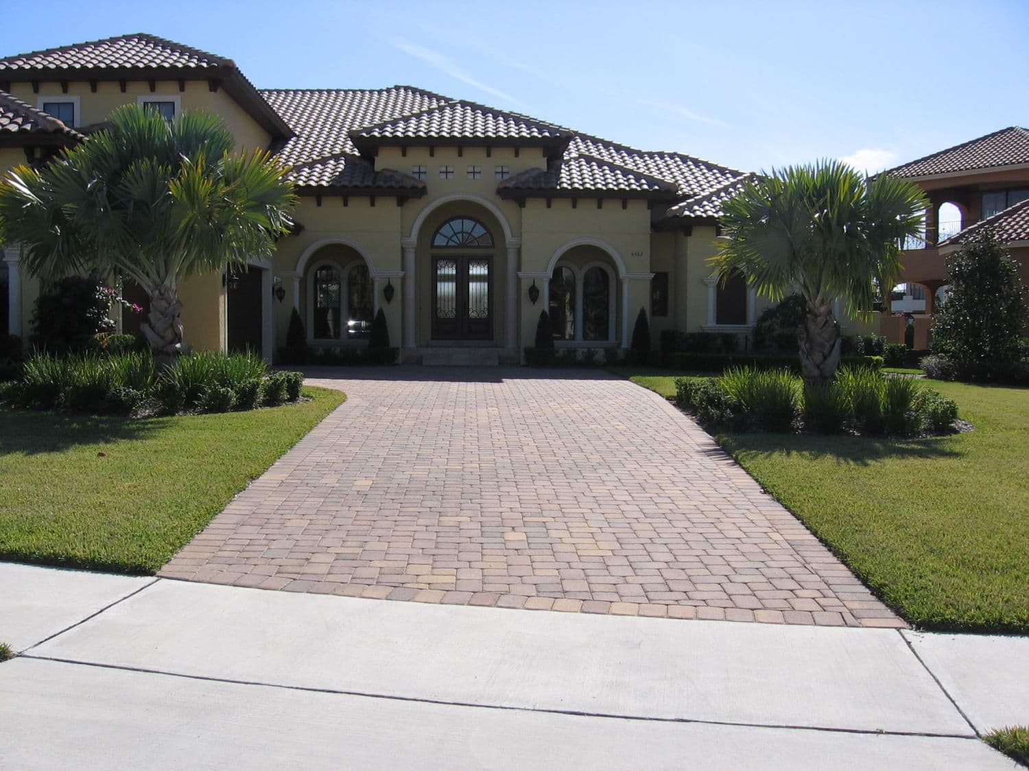 Front yard paver design