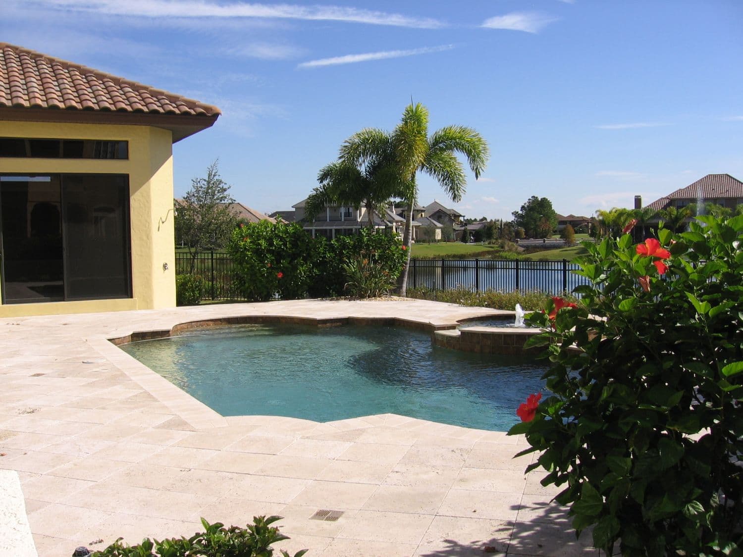 Pool surround paver installation