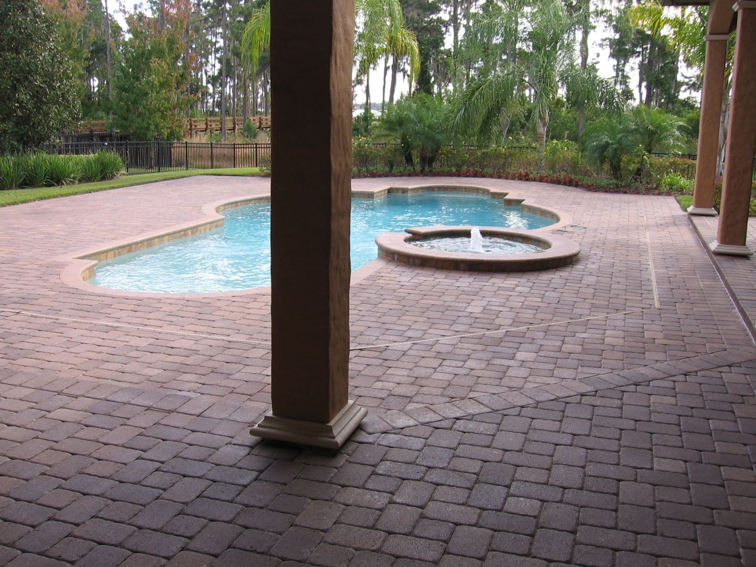 Completed hardscape project
